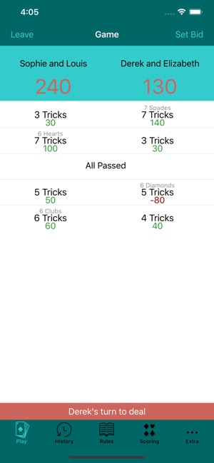 500 Scoreboard  Easy scoring for 500 Card Game