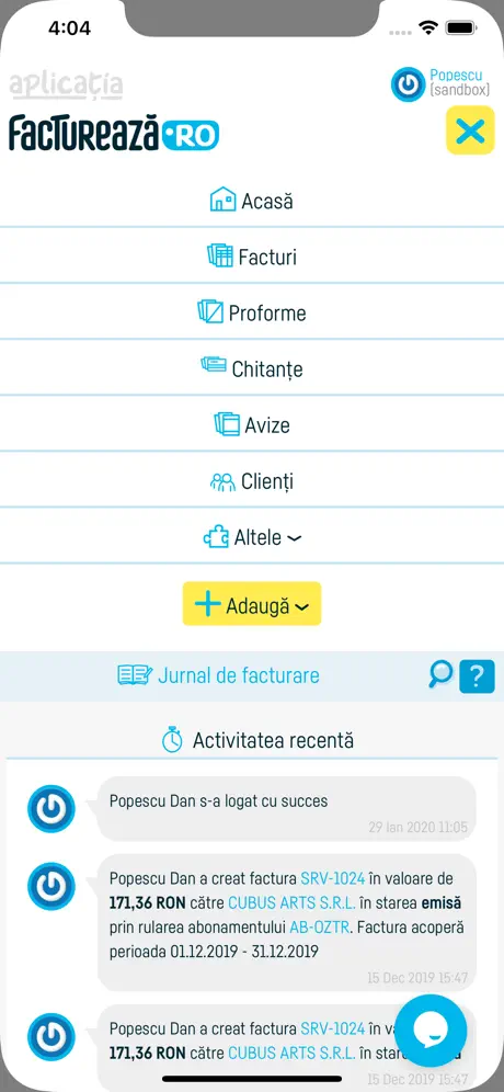 factureaza.ro app