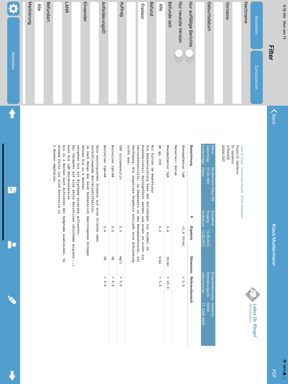 Screenshot #5 pour Labor Dr. Riegel