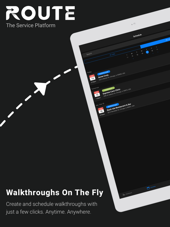 Route Bid iPad screenshot 1 - Business app
