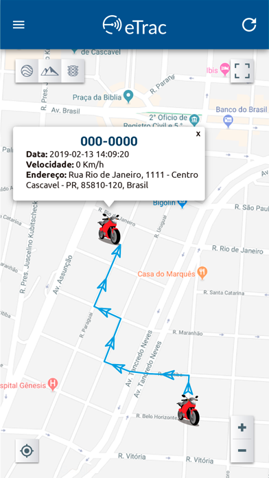 eTrac Screenshot