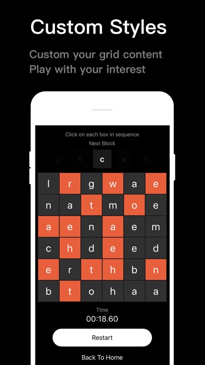 Schulte Grid Memory Tables