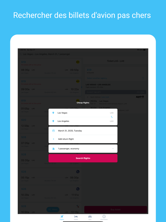 Screenshot #4 pour Vols pas chers, hôtels - Jetgo