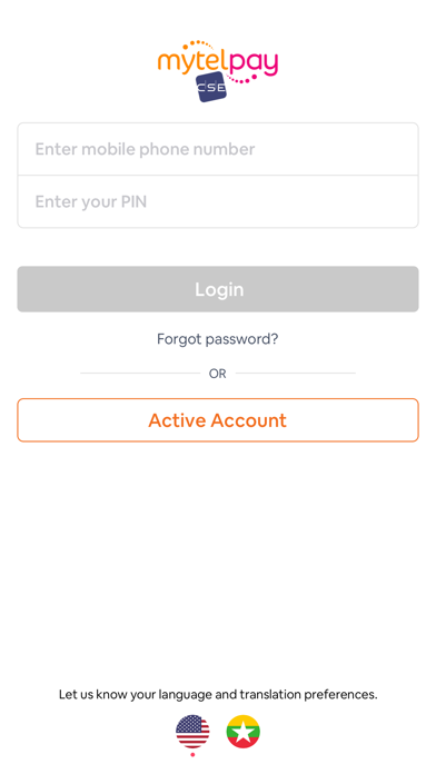 MytelPay CSE Screenshot