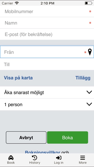 Screenshot #1 pour Taxi Lidköping