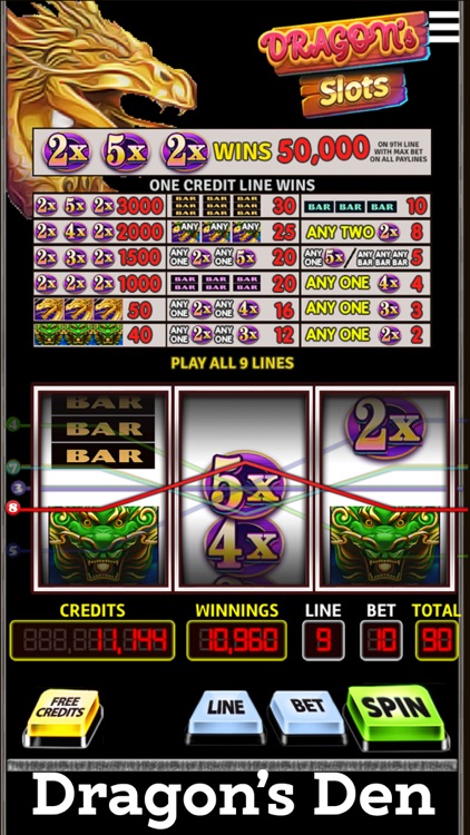 Triple Slots Dragons Den