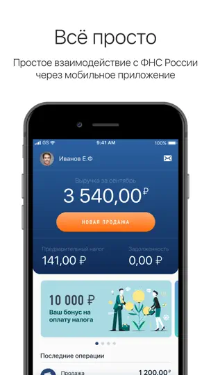 Скриншот Мой налог на iPhone 1