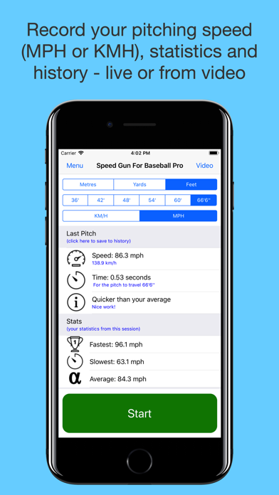 Speed Gun for Baseball screenshot 3