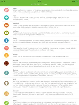 Allergy Menu screenshot 6