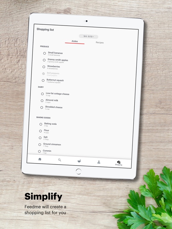 FeedMe: Easy Recipe Sharing iPad screenshot 4 - Food & Drink app