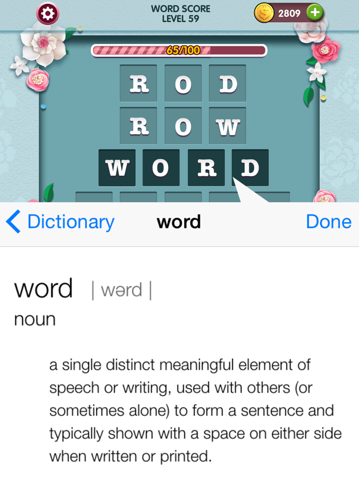 WordGames CrossConnectScore
