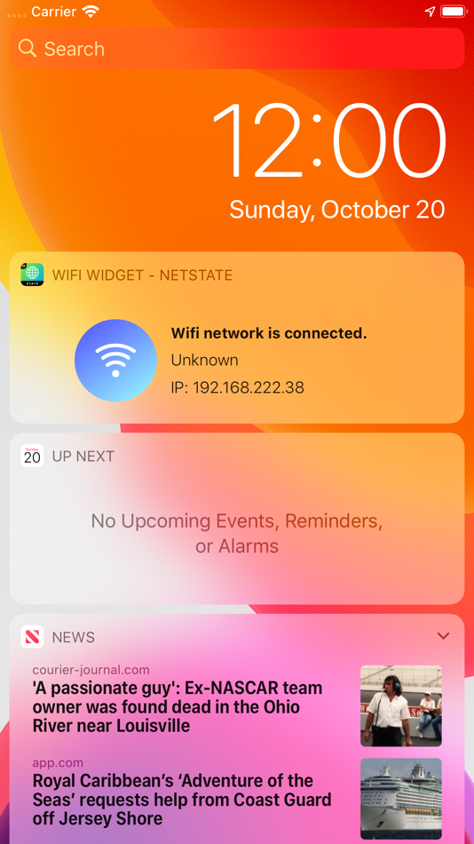 #1. WIFI Widget - NetState (iOS) Podle: Wonhee Jeong