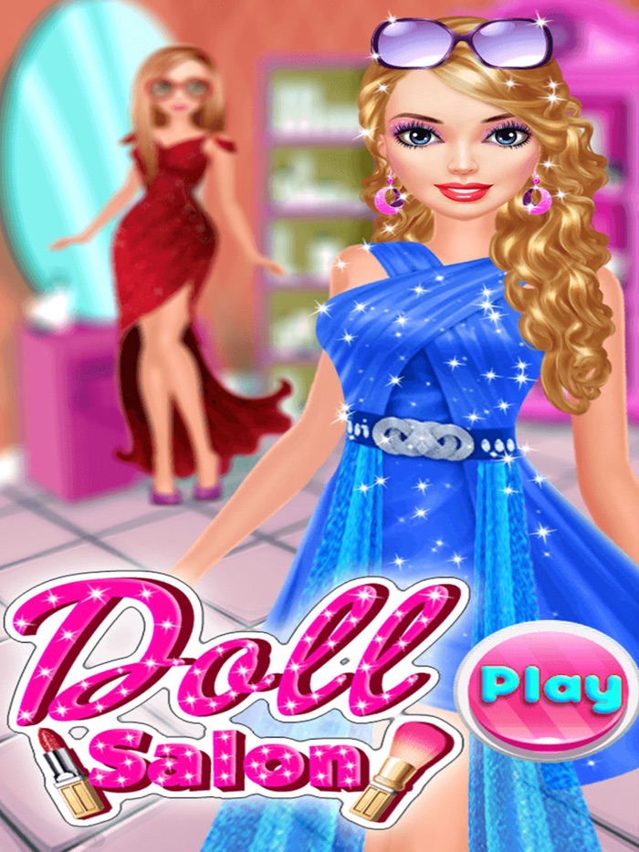 漂亮的娃娃化妆沙龙