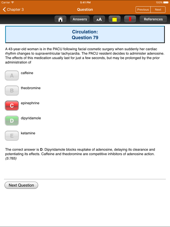 Screenshot #6 pour Anesthesiology Board Review 7E