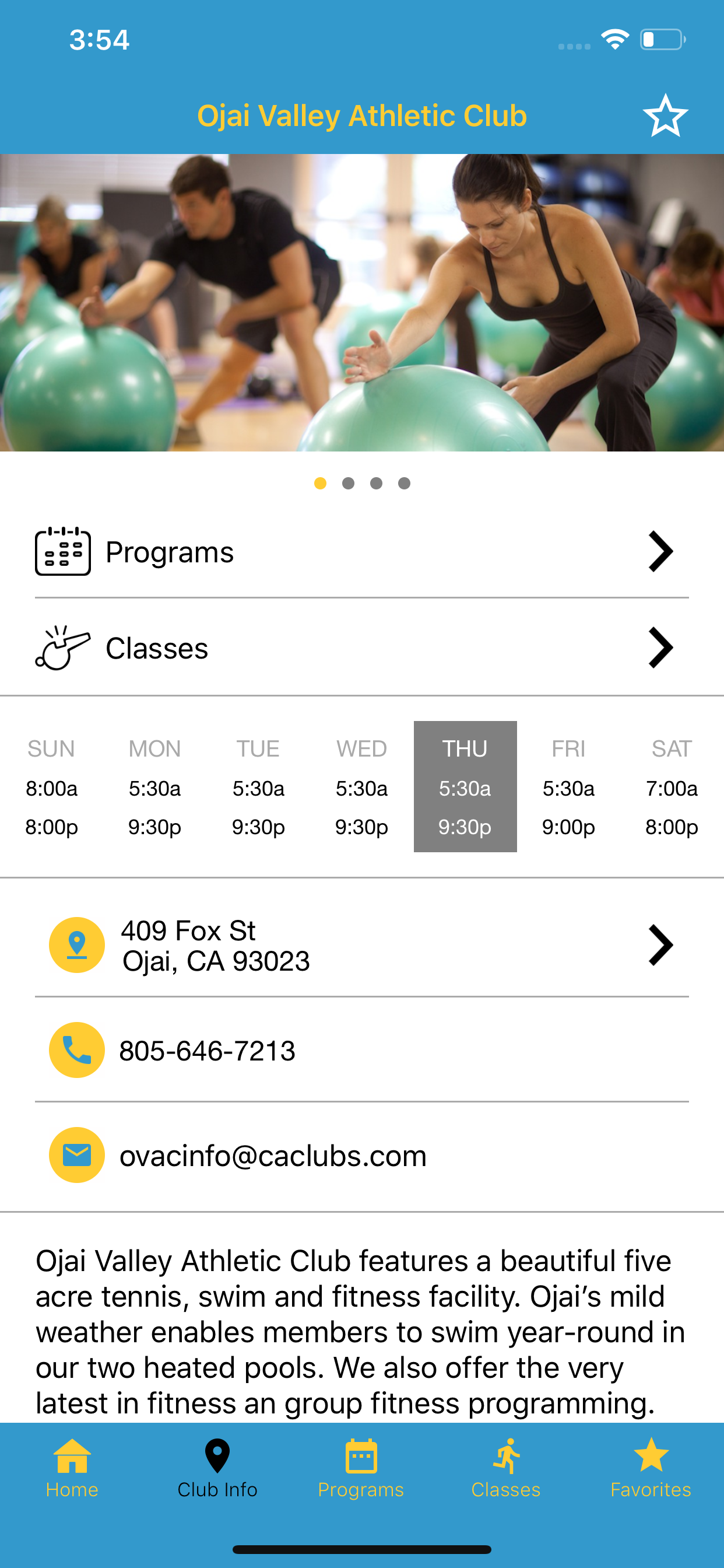 Ojai Valley Athletic Club -CAC