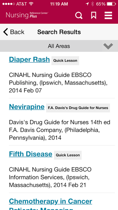 Screenshot #3 pour Nursing Reference Center Plus