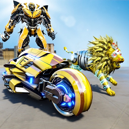 Wild Lion Robot Transforming Icon