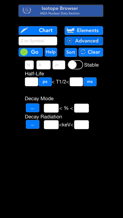 Isotope Browser Screenshot