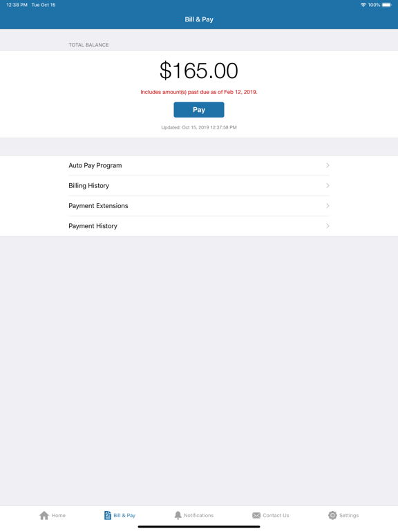 MyEtex iPad screenshot 3 - Utilities app