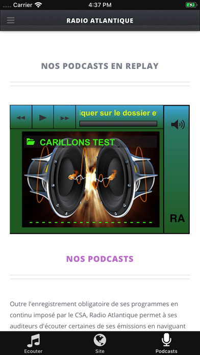 Screenshot #3 pour Radio Atlantique