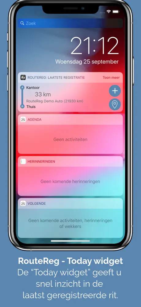 RouteReg, rit registratie