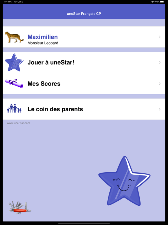 Screenshot #4 pour uneStar Francais CP