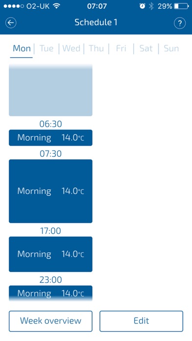 Baxi Thermostat Screenshot