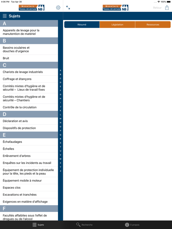 Screenshot #5 pour NB OHS Guide / Guide de SST NB