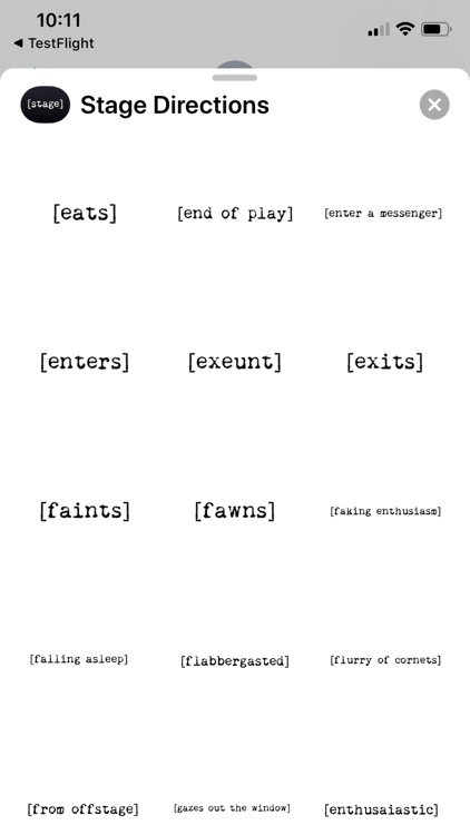 Stage Directions Stickers