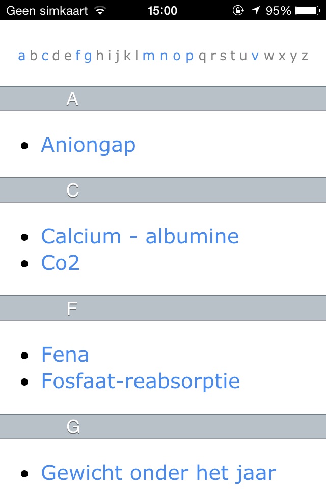 Formules kindergeneeskunde screenshot 2