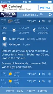 wltx weather iphone screenshot 2