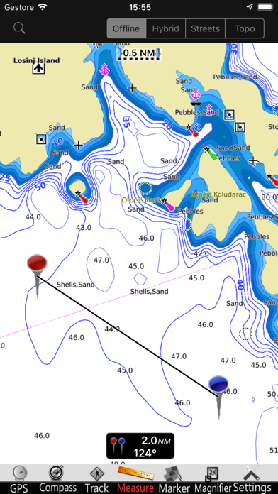 Screenshot #1 pour Croatie GPS Carte Nautique Pro