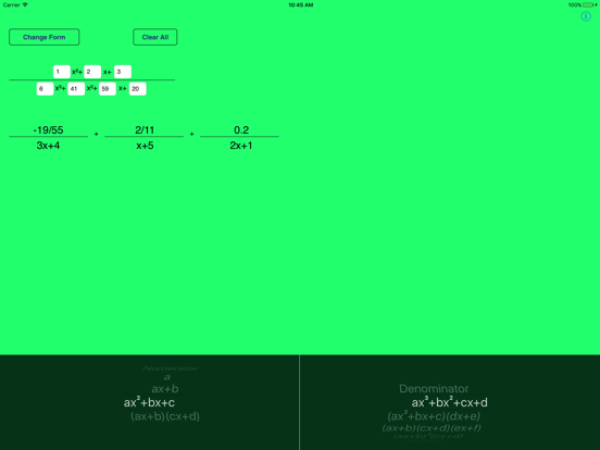 Screenshot #5 pour Partial Fractions