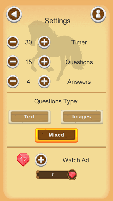 Horse Quiz Screenshot