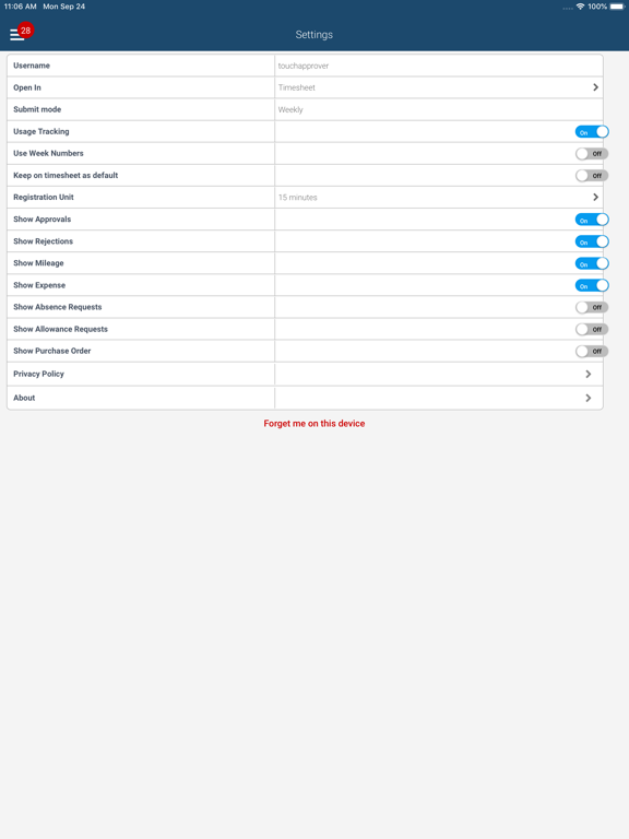 Screenshot #6 pour Deltek Touch for Maconomy