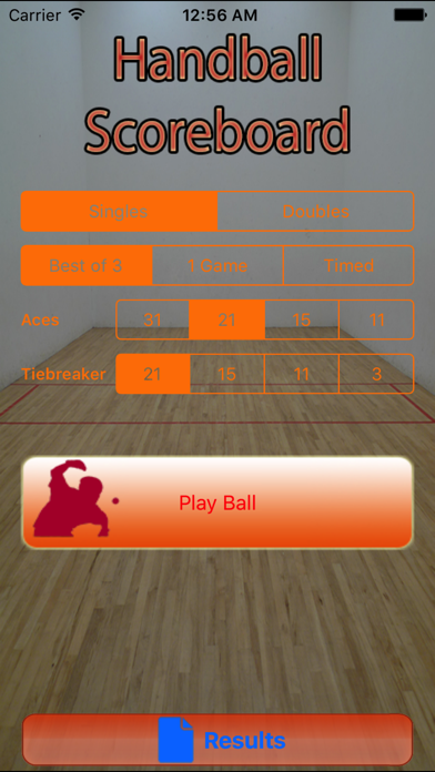 Handball Scoreboard Screenshot