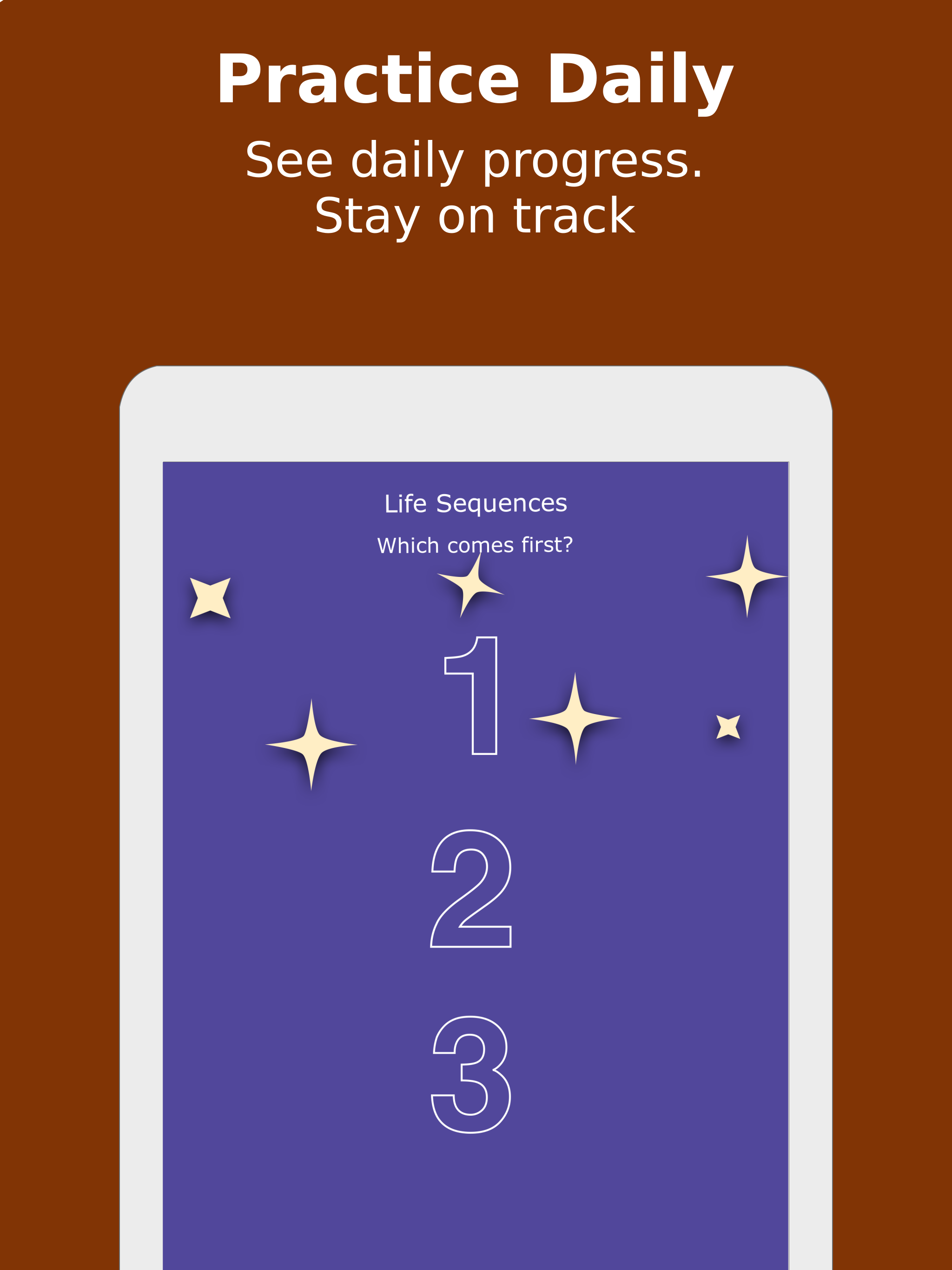 Toddler Quiz Game: Sequence 2+