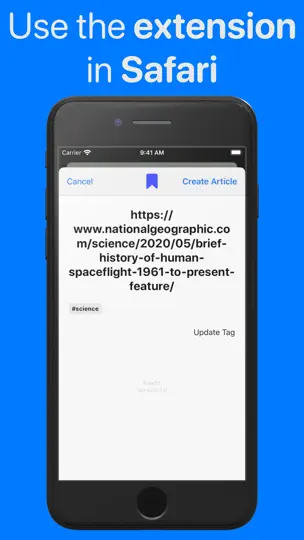 Captura de pantalla de Readit - Save And Read Later en iPhone 6