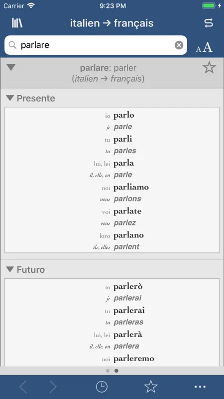Ultralingua français-italien screenshot 2 of 3