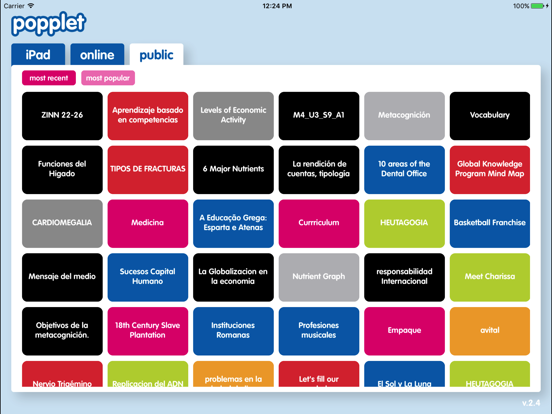 Popplet iPad app afbeelding 4