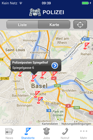 Polizei Basel screenshot 2