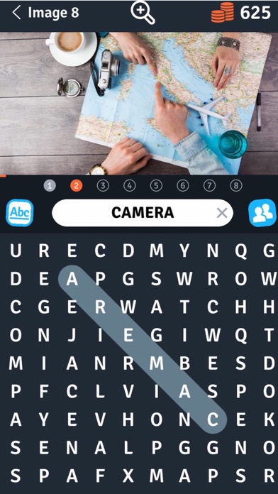 8 Words Search in a photo Screenshot
