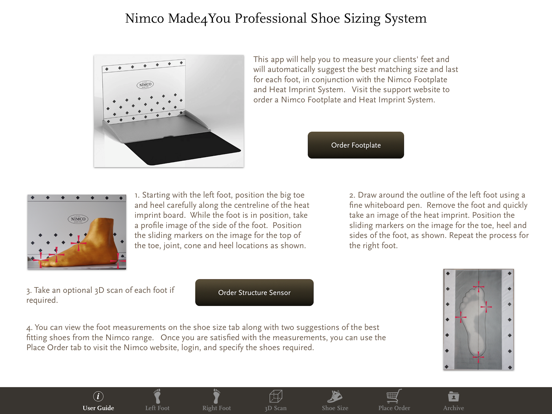 Screenshot #4 pour Nimco Professional Shoe Sizing