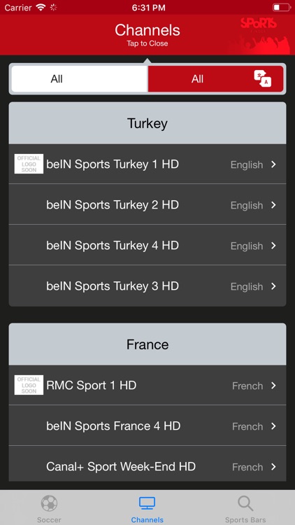 Sports Finder