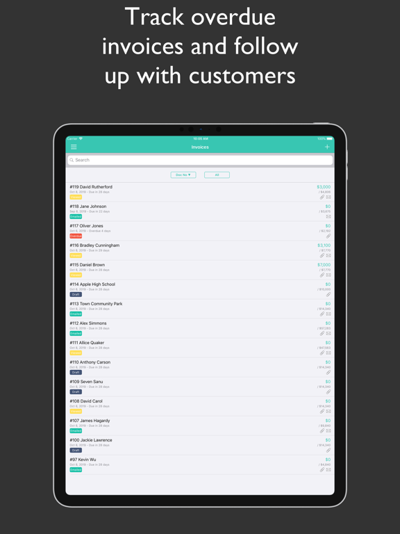 JotNot Invoice iPad screenshot 4 - Business app