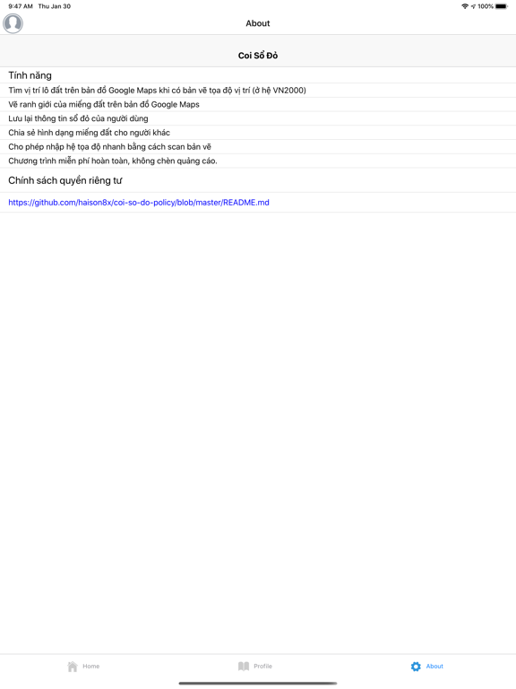 Coi Sổ Đỏ iPad screenshot 4 - Navigation app