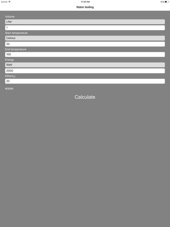 Screenshot #6 pour Water Heating Calculator