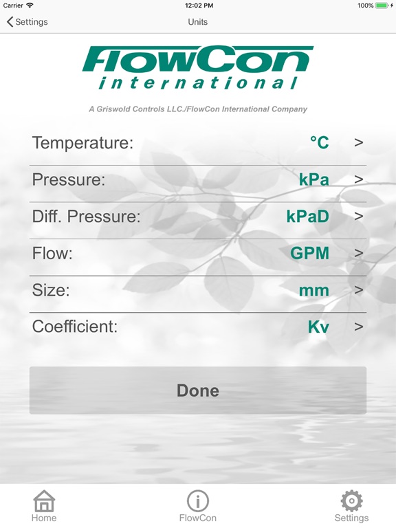 FlowCon iPad screenshot