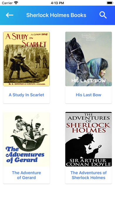 Sherlock Holmes Books & Novels Screenshot