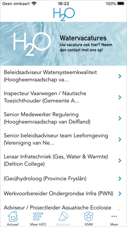 H2O Waternetwerk